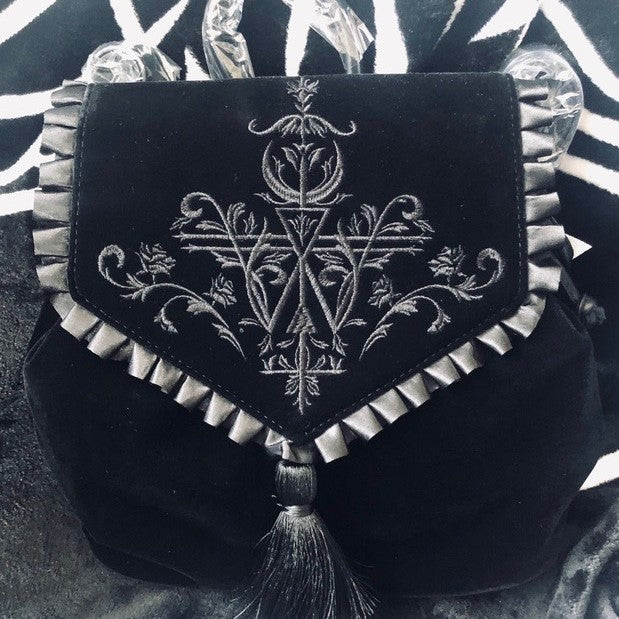 Gothic Black Magic Embroidery Lolita Backpack
