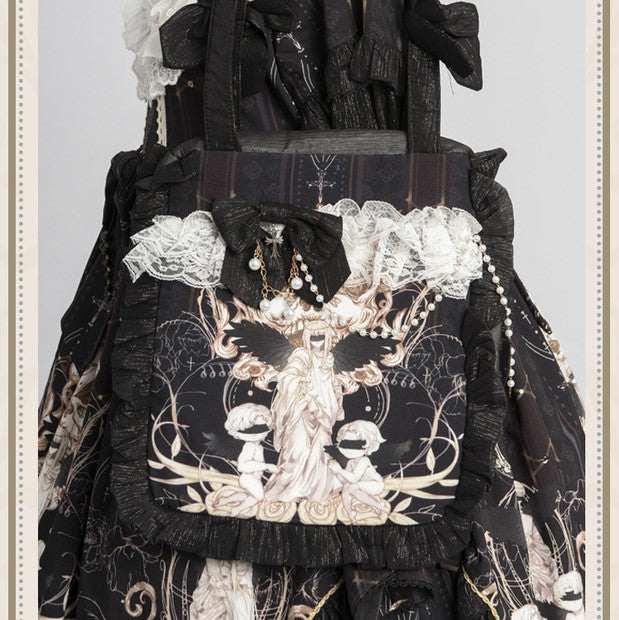 Reunion-World Printed Lolita Handbag