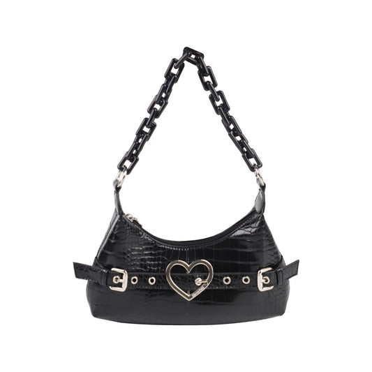 Crocodile Print Gothic Shoulder Bag By Sheep Puff