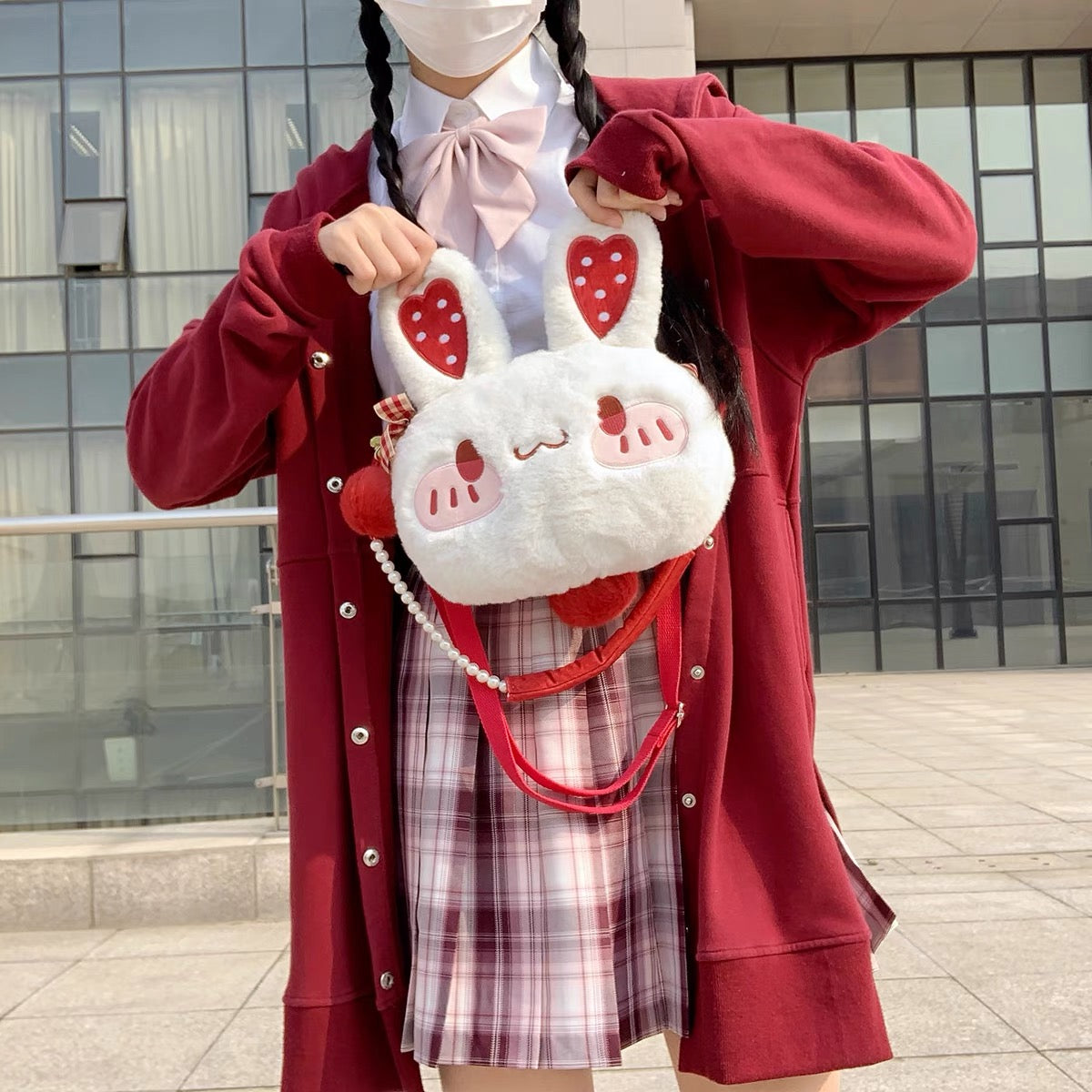 Rabbit Cherry Hairpin Cross-body Bag