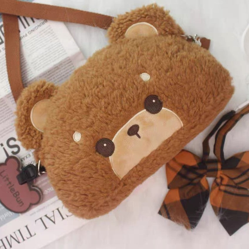 Bear Roll Case Doll Bag