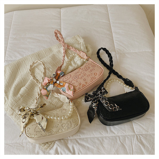 Stamp Small Capacity Pearl Bag