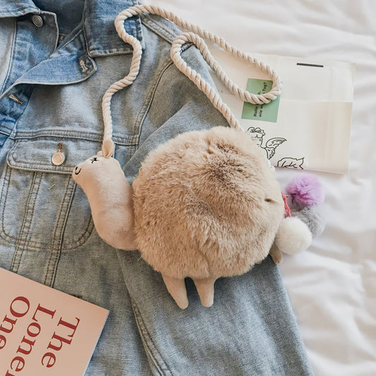Alpaca Plush Cross-body Bag