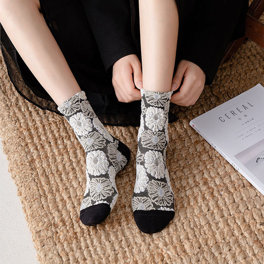 Gothic Lolita Cotton Ankle Socks