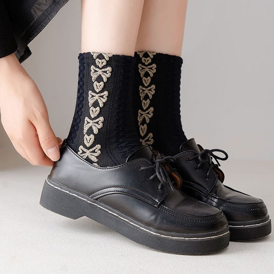 Gothic Lolita Cotton Ankle Socks