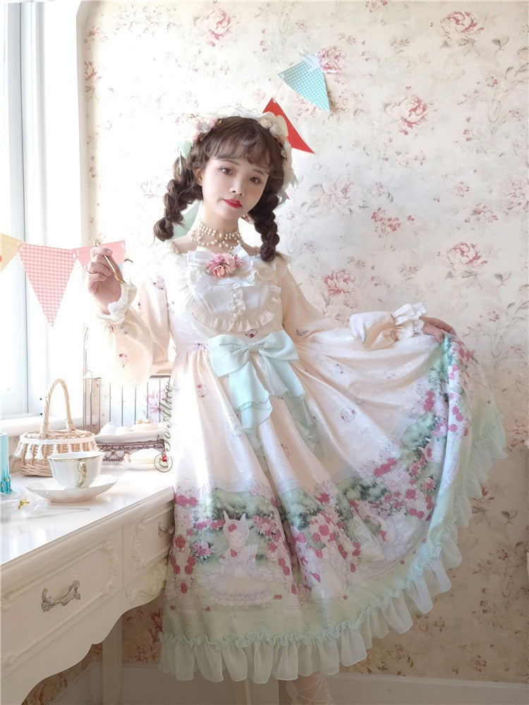 OP♥ Ready to Ship♥Fairytale Town♥ Sweet Lolita Dress OP