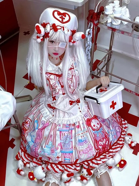 JSK Dress♥Ready to Ship♥Sweetie Hospital♥ Sweet Lolita Dress