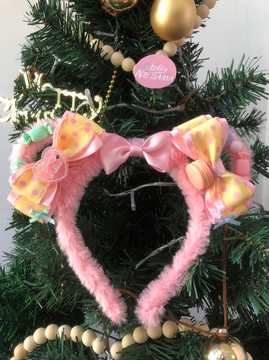 Lolita Cute Bear Ear KC Headband Made By NBSAMALOLITA