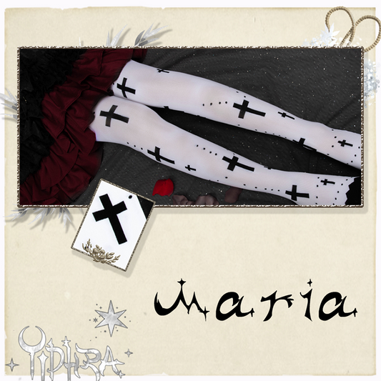 Maria Gothic Lolita Tights By Yidhra