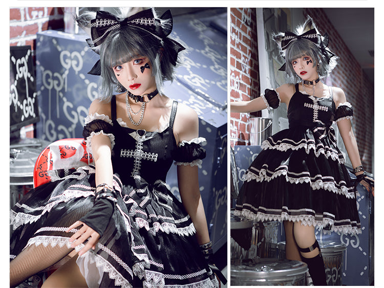 JSK♥Ready to Ship♥Cross Magic ♥ Gothic Lolita Dress