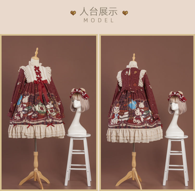 OP Dress♥Ready to Ship♥Crown Bear♥Sweet Lolita Dress