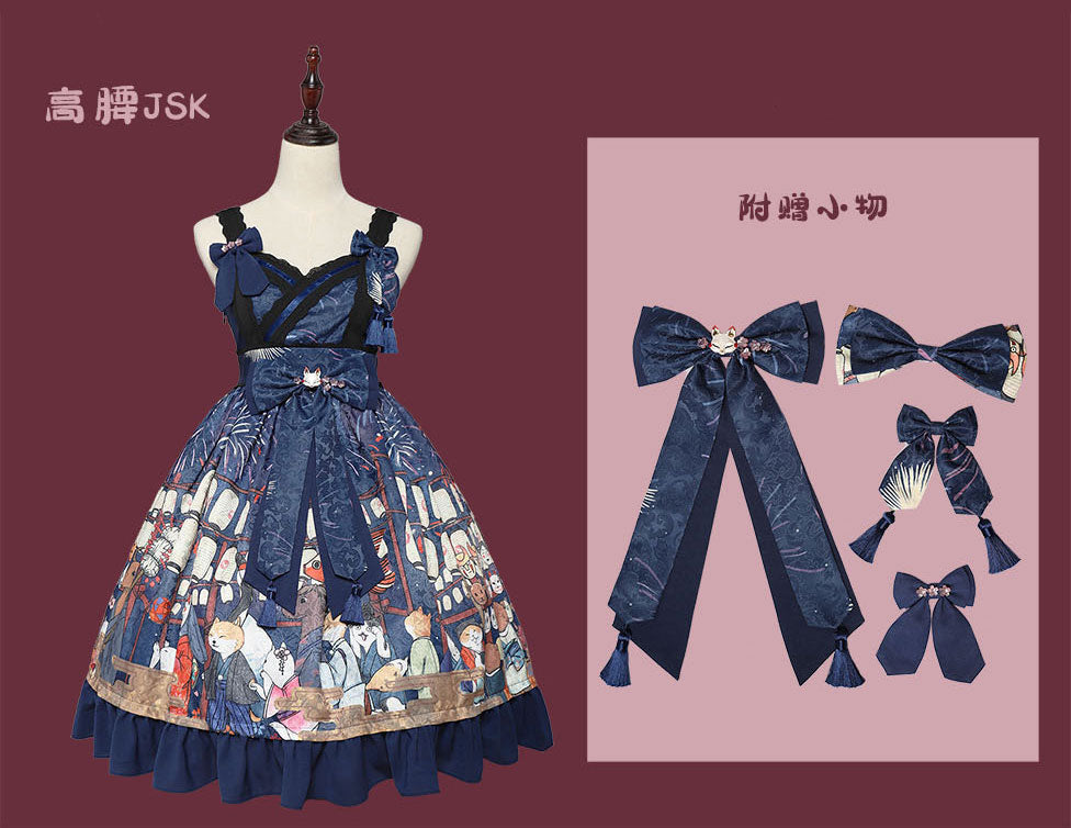 JSK♥Ready to Ship♥Hanabi Festival♥Sweet Lolita Dress