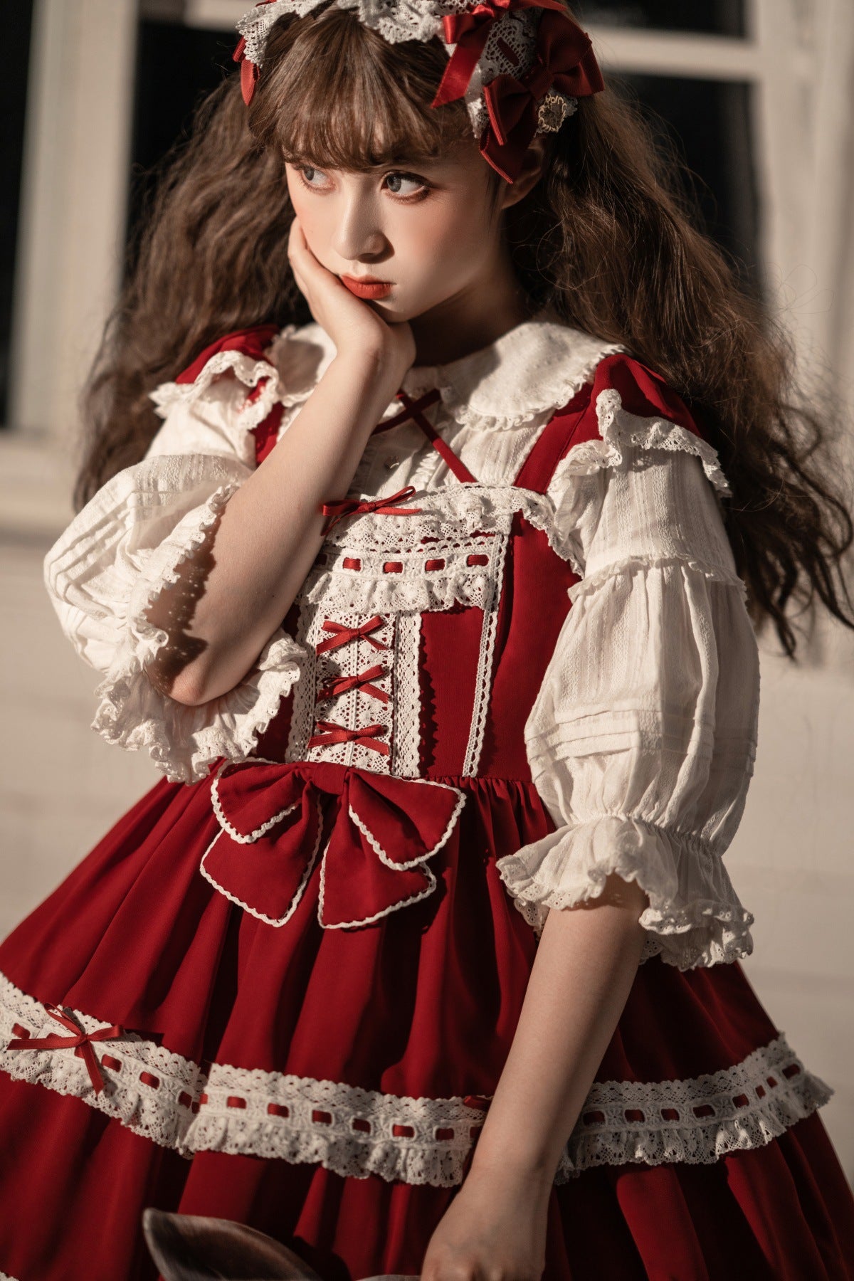 JSK Dress♥Ready to Ship♥ Antique Doll ♥Lolita Dress