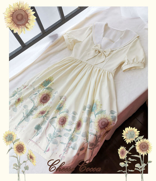 OP♥Ready to Ship♥Sunflower♥Sweet Lolita Dress