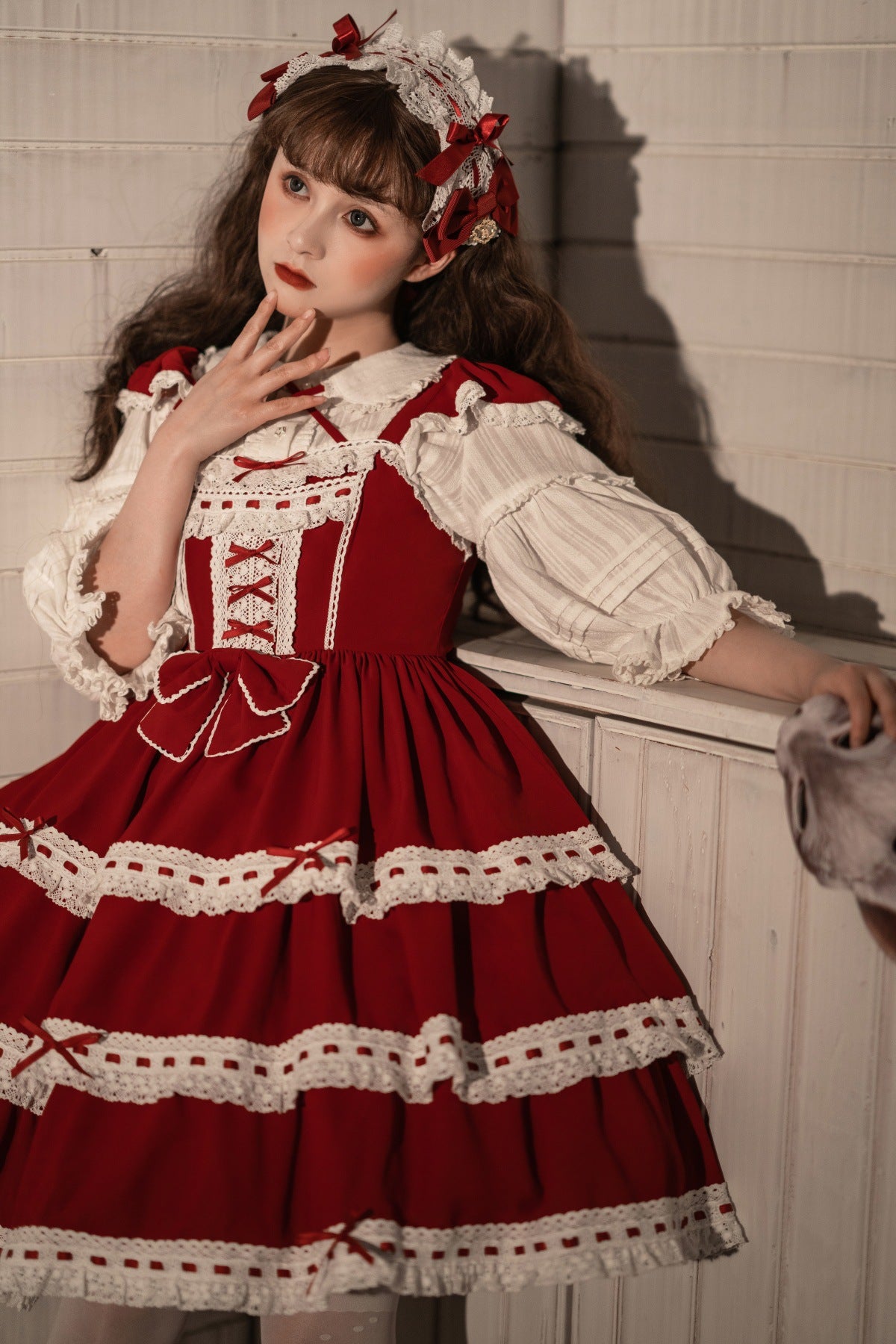 JSK Dress♥Ready to Ship♥ Antique Doll ♥Lolita Dress