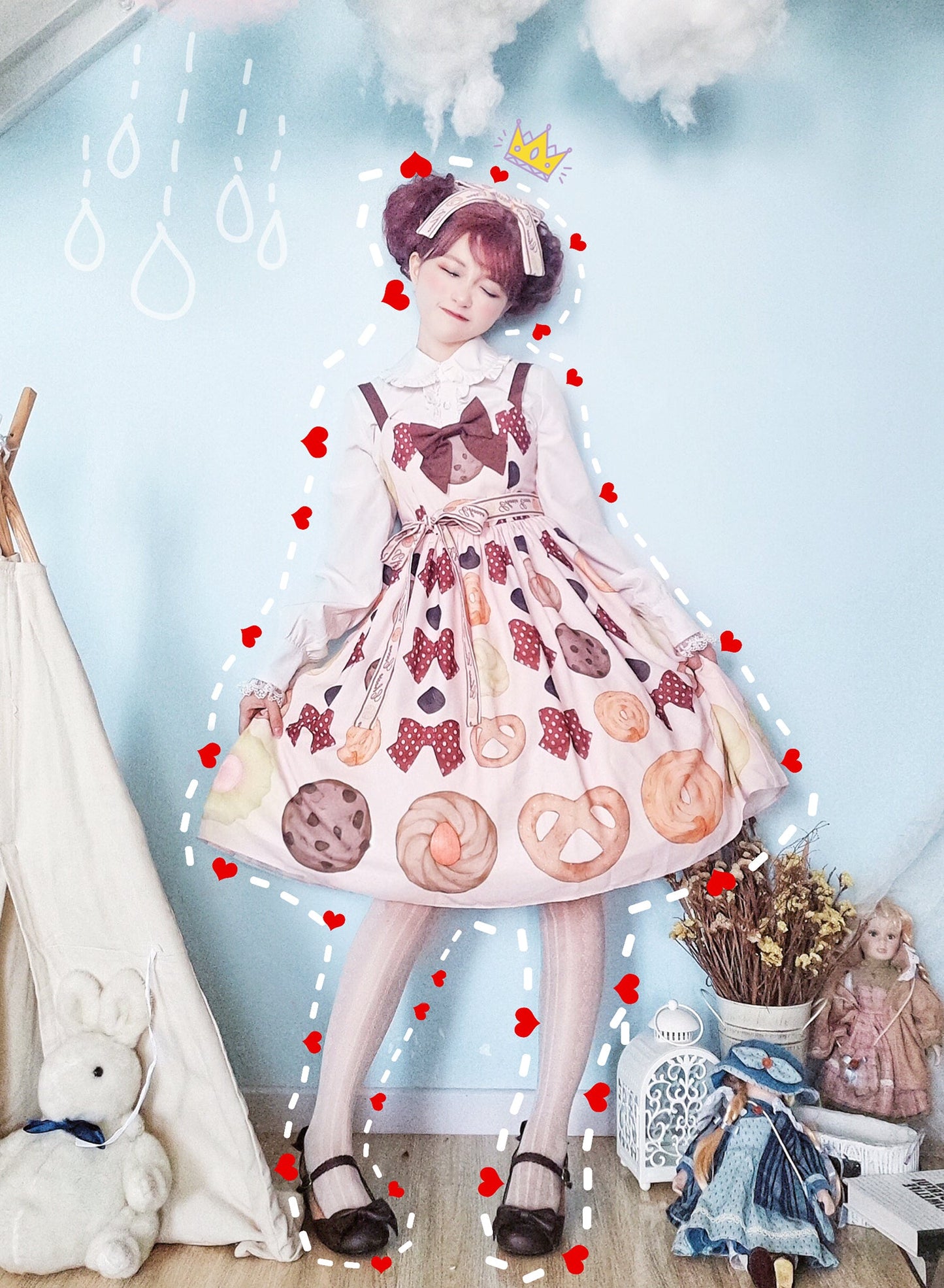 JSK ♥Ready to Ship♥Sweet Cookies♥Kawaii Lolita Dress