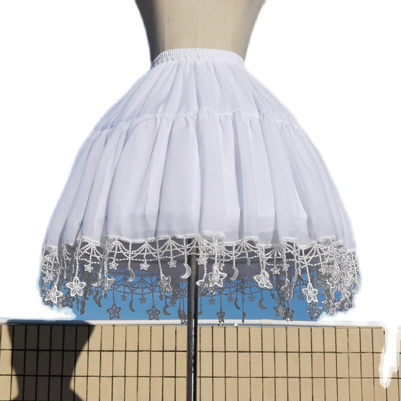 Plus Size Fluffy 55cm Length A line Shape Petticoat With Fish-bone