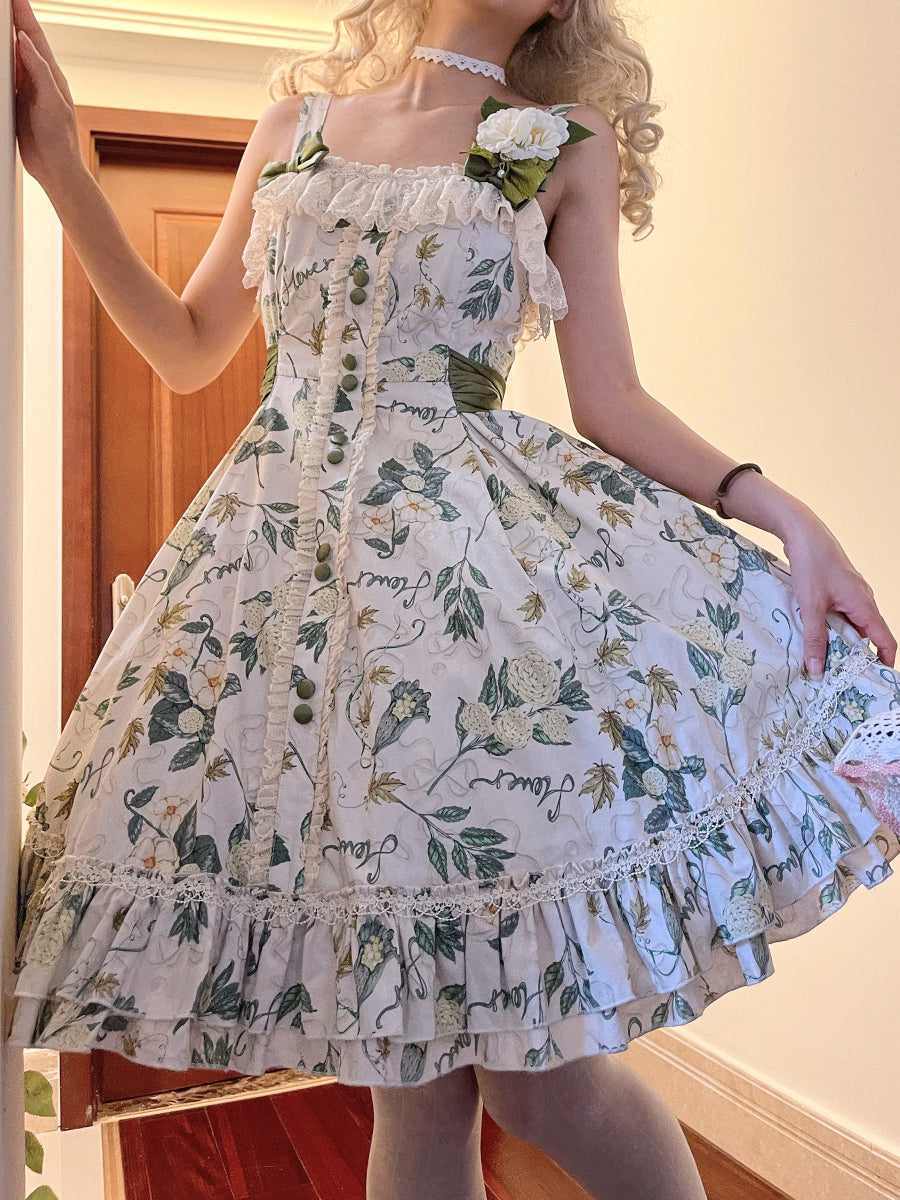 JSK Dress ♥Pre-order 3 months♥ Camellia ♥ Romantic Lolita Dress