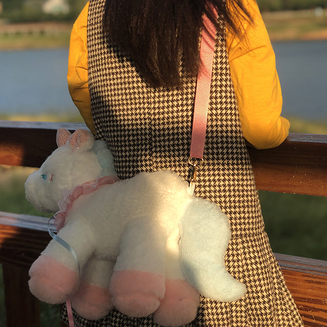 Lolita Cute Unicorn Plush Crossbody Bag