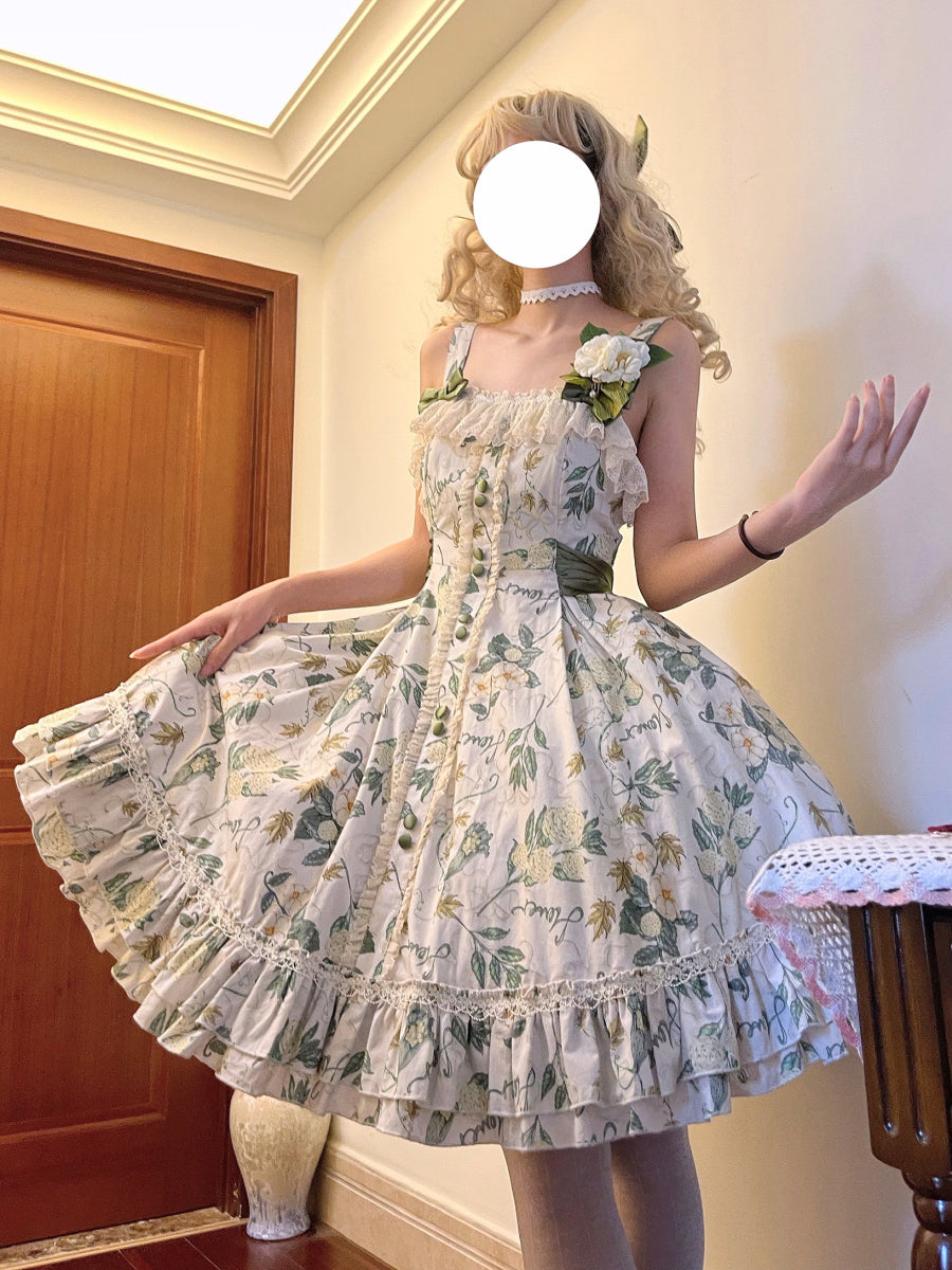 JSK Dress ♥Pre-order 3 months♥ Camellia ♥ Romantic Lolita Dress