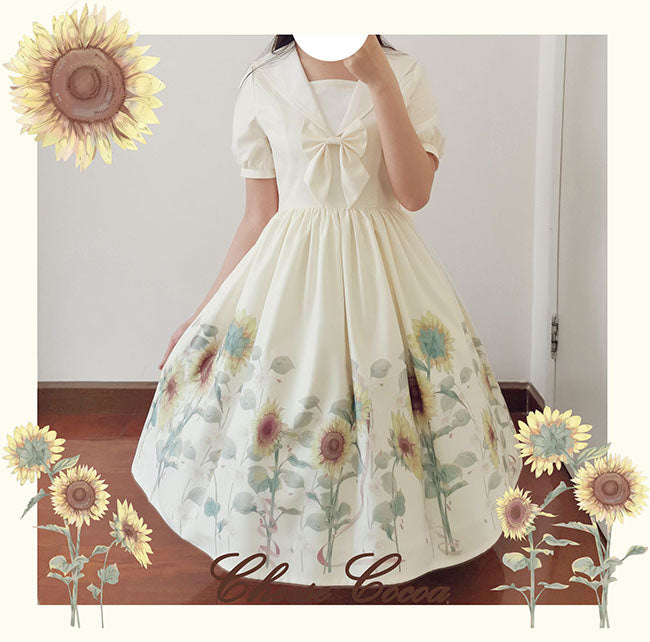 OP♥Ready to Ship♥Sunflower♥Sweet Lolita Dress