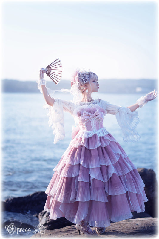 JSK Set♥Ready to Ship♥Fish Scale♥Elegant Hime Lolita Dress