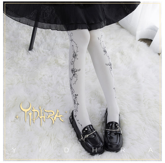 Rose Princess Lolita Tights By Yidhra