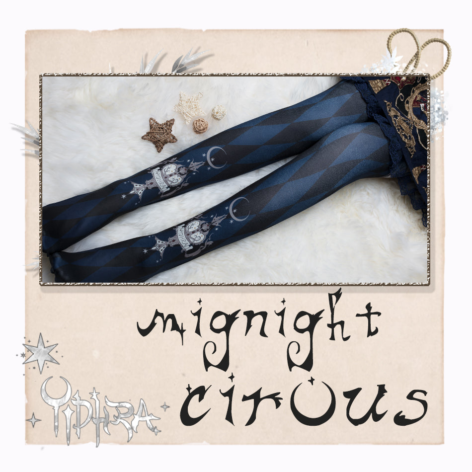 Midnight Cirous Lolita Tights By Yidhra