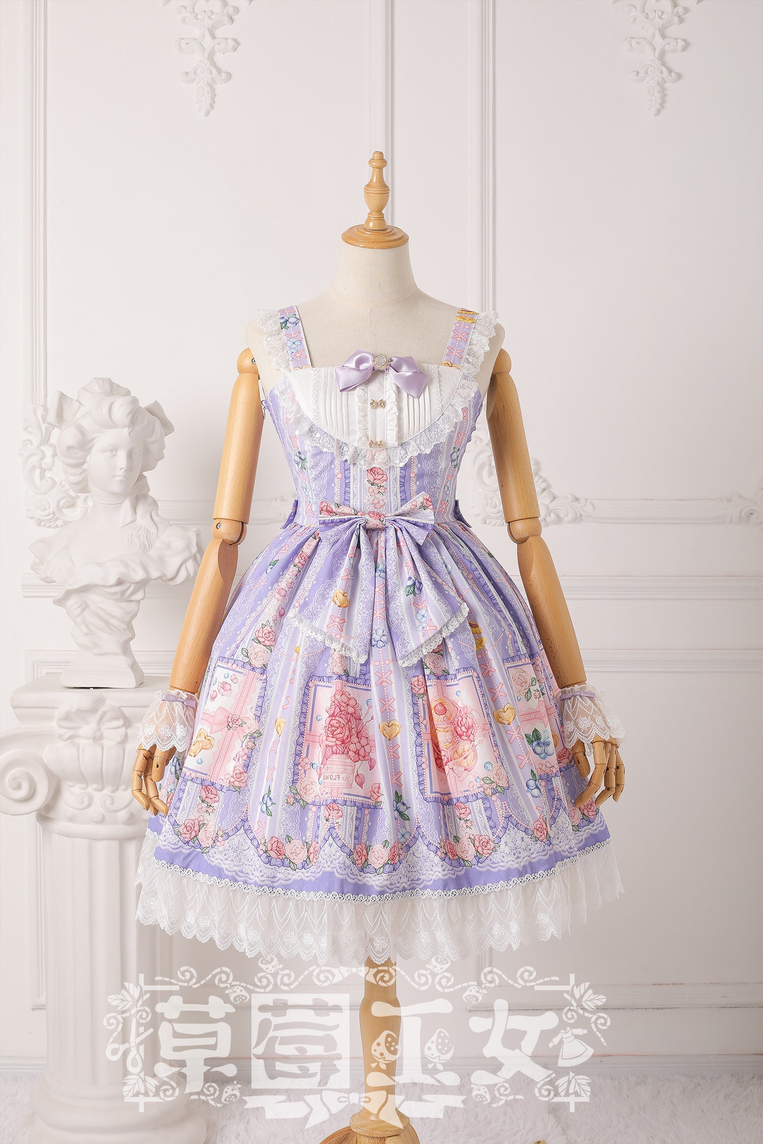 JSK♥ Ready to Ship♥Strawberry Peach♥ Sweet Lolita Dress JSK – nbsama