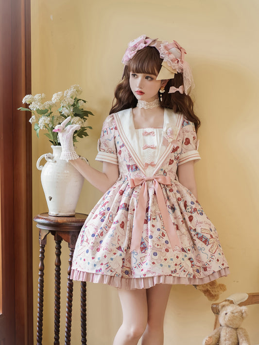 OP♥Ready to Ship♥Bear Circus♥Sweet Lolita Dress