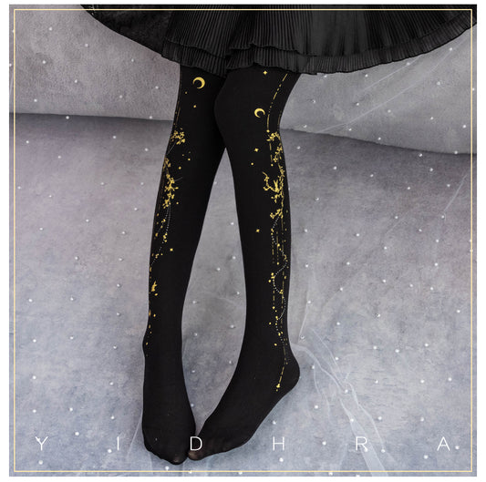 The Jade Rabbit Invites the Moon Lolita Tights By Yidhra