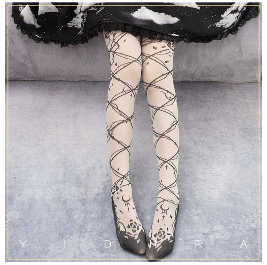 The Sleep Of Thorns Lolita Tights By Yidhra