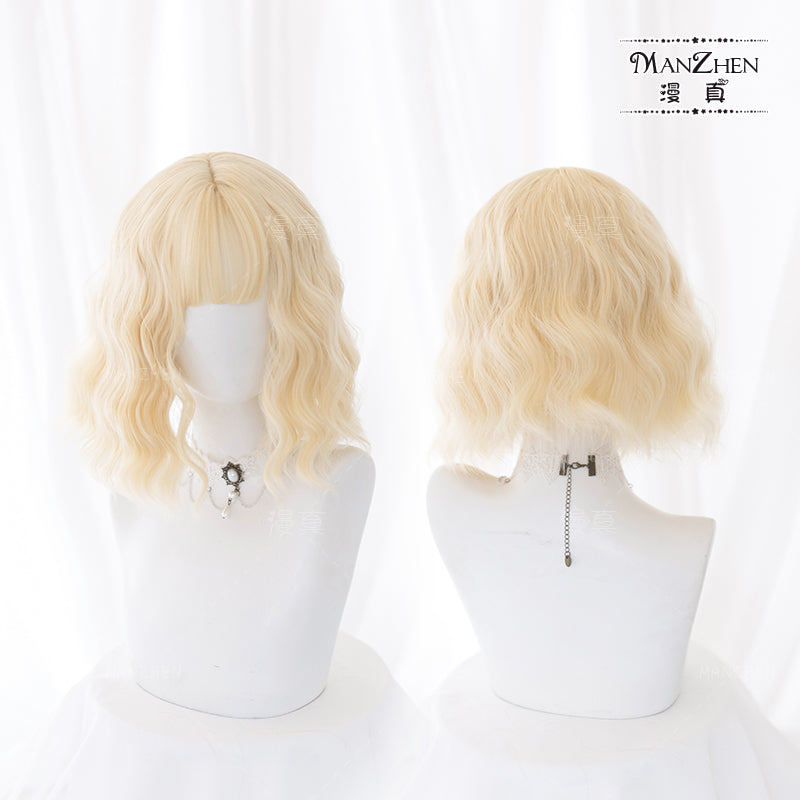 3 Color Options Curly Short Wig