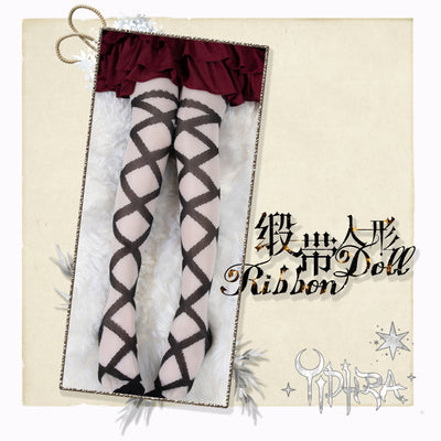 Ribbon Doll Lolita Tights By Yidhra