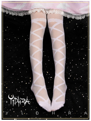 Ribbon Doll Lolita Tights By Yidhra