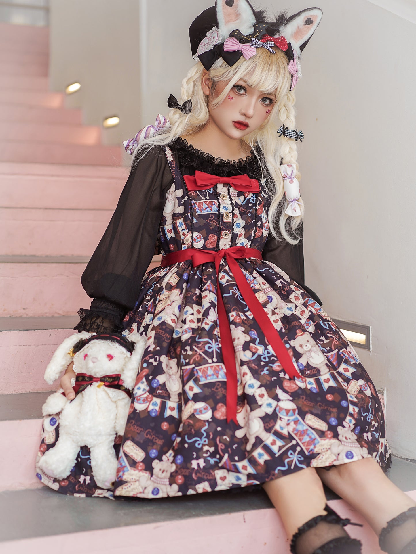 JSK♥Ready to Ship♥Bear Circus♥Sweet Lolita Dress