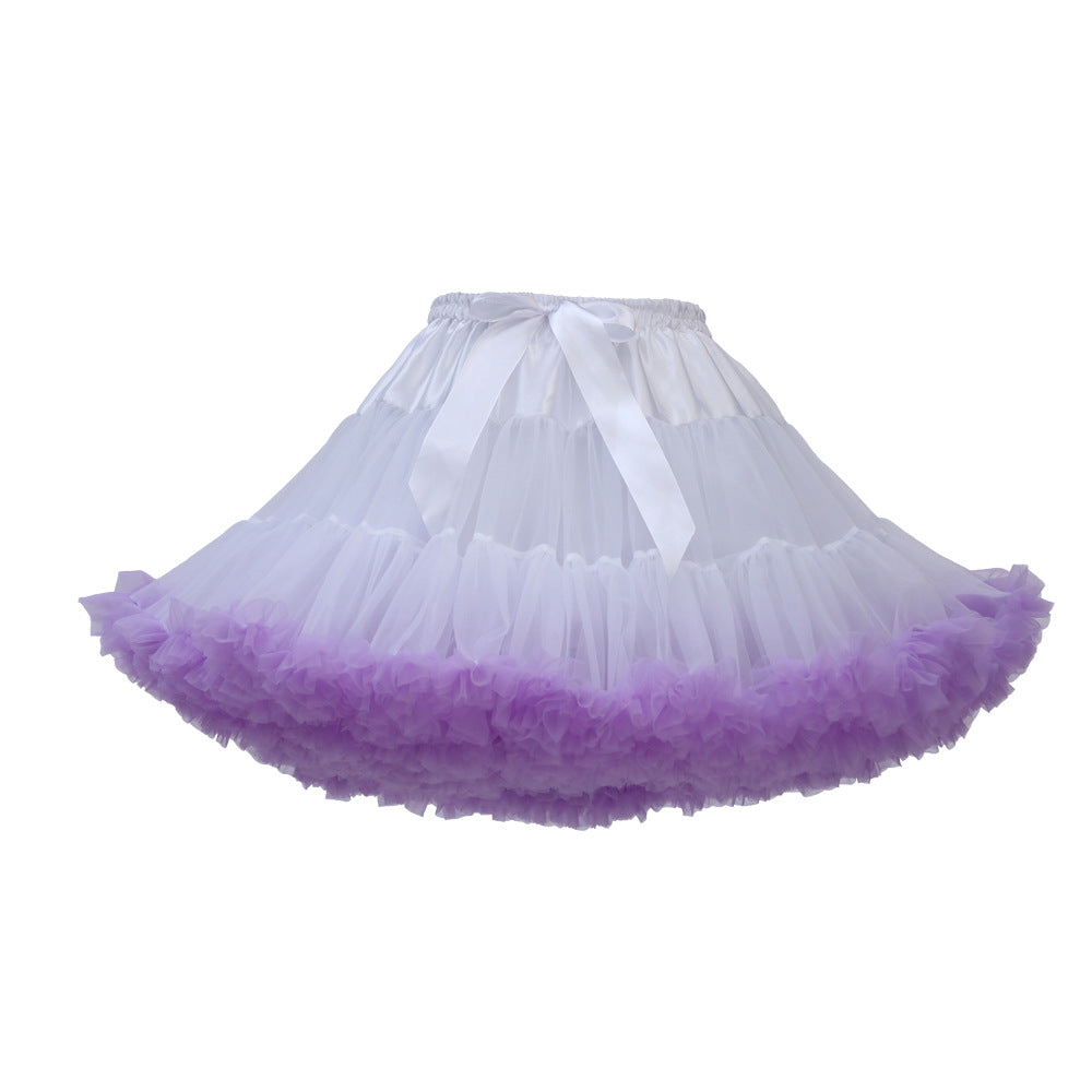 Daily 40cm Length Cloud Colorful Petticoat