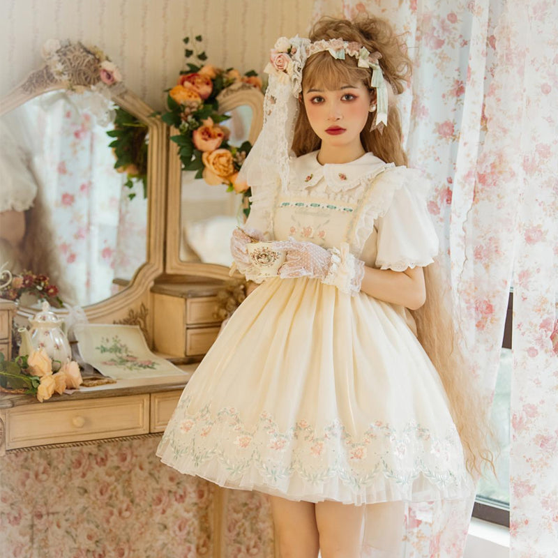 JSK♥Ready to Ship♥Flower Encounter♥Sweet Lolita Dress