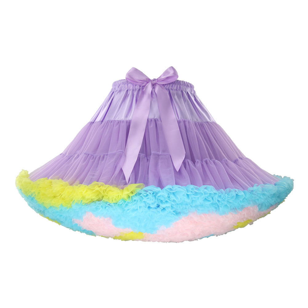 Daily 40cm Length Cloud Colorful Petticoat