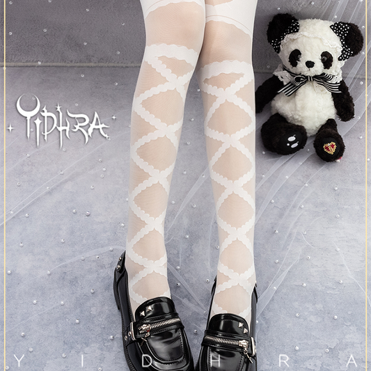 Ribbon Doll Lolita Tights By Yidhra