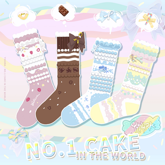 No.1 Cake Intheworld Socks By Yidhra