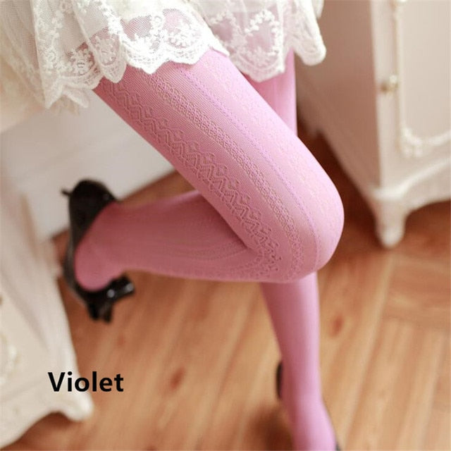 Lolita Socks Lace Pantihose Knit Stocking
