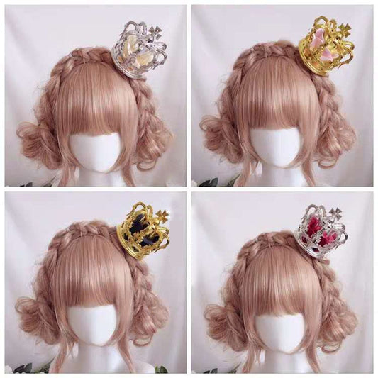 lolita crown hair accessories gorgeous rose hair band hair clip