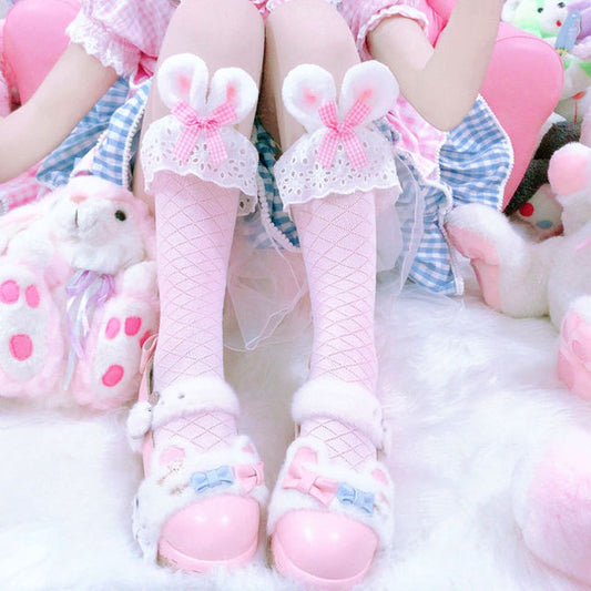 Lolita Bowknot Cotton Socks