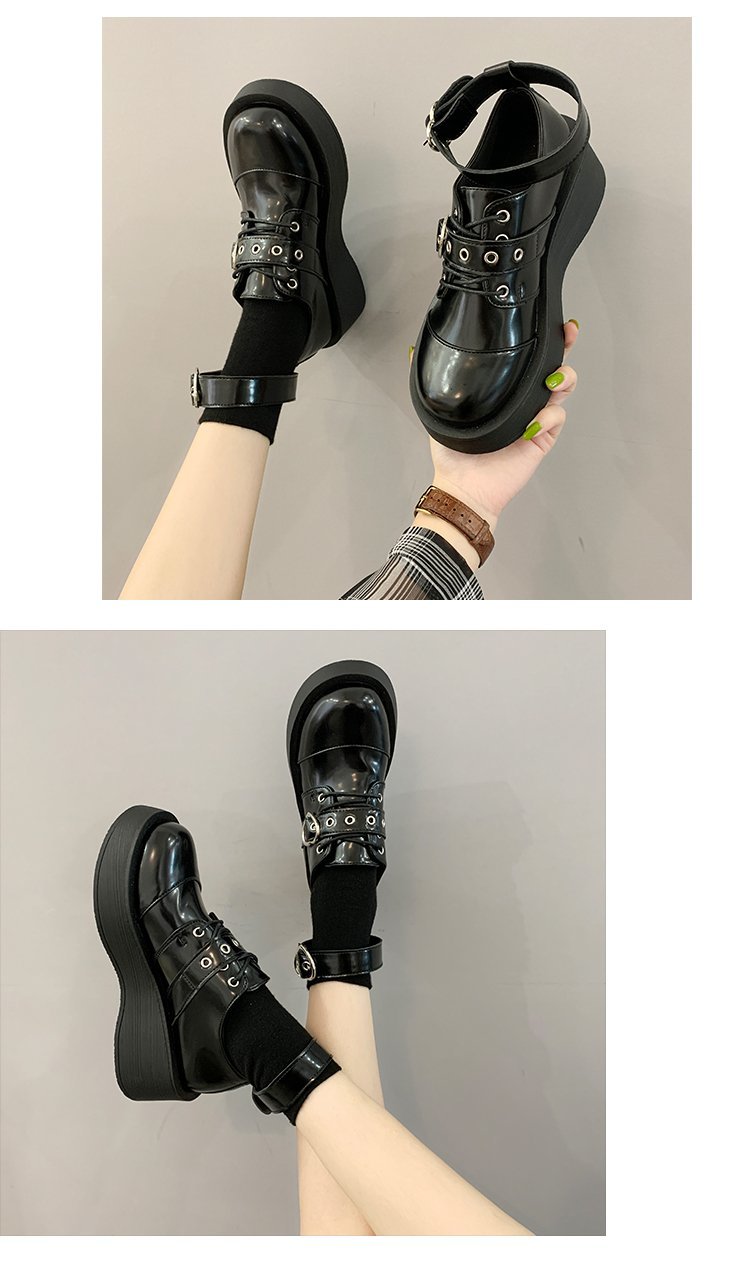 Black Ladies Harajuku Shoes