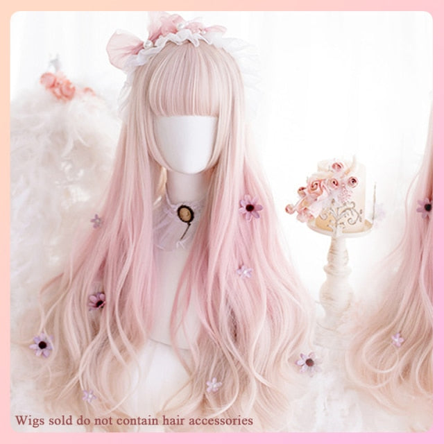 Lolita Long Wavy Curly Synthetic Wigs