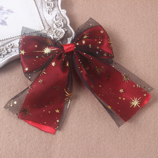 Sweet Lolita Mesh Bow Hair Clips