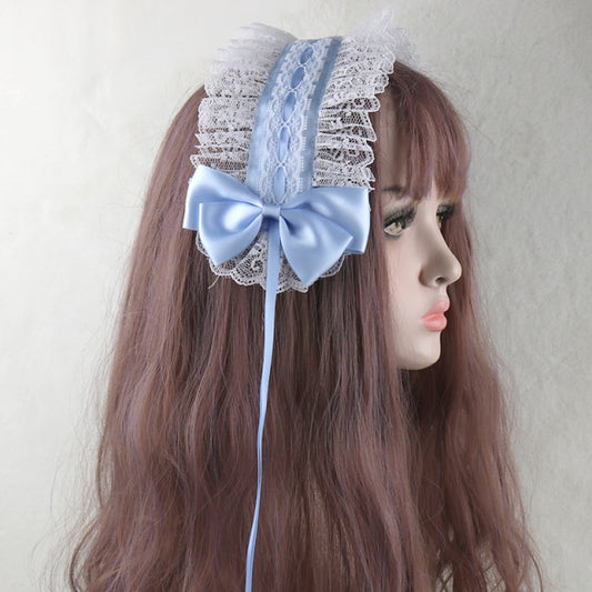 Lolita Dimensional Lace Trim Bowknot Hairpin