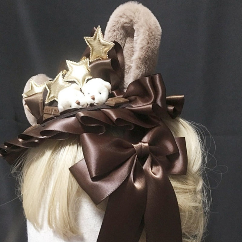 Sweet Lolita Ribbon Bow Mini Top Hat
