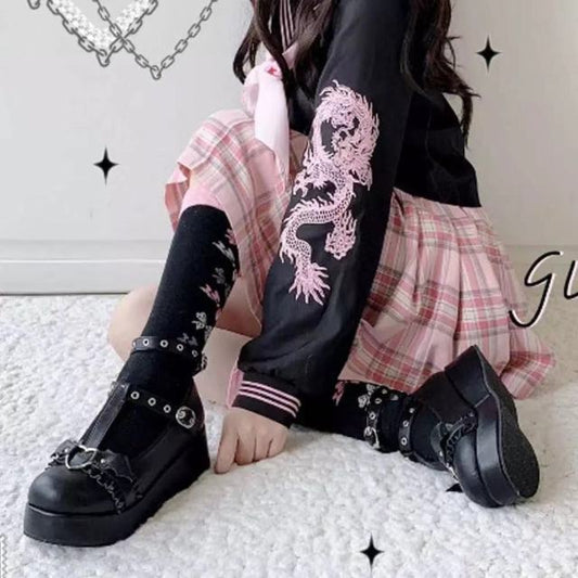 JK Goth Lolita Shoes Plus Size